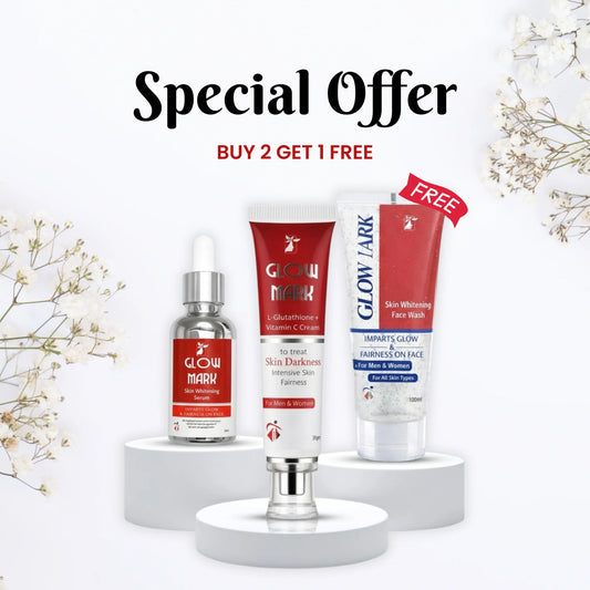 GlowMark Brightening Bundle - Serum, Cream, and Free Face Wash